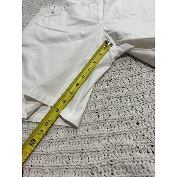 Talbots Chino Shorts Women's Plus Size 20WP Petite White 9" Inseam 20 - Picture 3 of 9